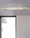 OOFAY LIGHT Lampada da soffitto a LED moderna lampada, forma d' onda design ferro e acrilico lampada da salotto sala ...