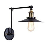 OOFAY LIGHT® Vintage Braccio Lampada A Muro Regolabile Swing Metallo Illuminazione A Parete E27 Base Per La Cucina Sala Da ...