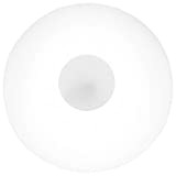 Operitacx Lampada a sfera in vetro di ricambio, 13 cm, bianco, lampada da tavolo, paralume di ricambio per camera da ...