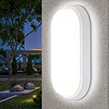 Oraymin 12W LED applique da parete bagno, IP54 luce resistente all'umidità Led Oval, lampada da cantina 960LM, moderna plafoniera LED ...