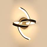 Osairous LED Lampada da Parete Interno, 20W Applique da Parete di Design Curve, Lampada a Muro Moderno in Acrilico per ...