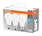 Osram - Lampadina a LED E27, 4000 K, 8,50 W, ricambio per lampadina da 60 W, colore: Bianco freddo opaco