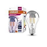 OSRAM - Lampadina LED classica a pistone con corona a specchio PARATHOM® CLASSIC A Mirror 50 6,5 W/2700 K E27, ...