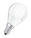 Osram Lampadine LED Sfera, 5.5W Equivalenti 40W, Attacco E14, Luce Calda 2700K, Confezione da 5