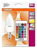 Osram LED Lampada Star + Classic B RGBW, a Forma di Candela con Attacco E14, Dimmerabile e Controllo del Colore ...