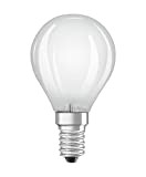 Osram Retrofit Classic P Dim Lampadina LED, Attacco: E14, Bianca Calda, 2700 K, 3.30 W, Equivalenti a 25 W, Opaco, ...