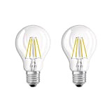 Osram RF CLAS A Lampada LED E27, 4 W, Luce Calda, Equivalente a 40W, 2 unità