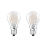 Osram ST CLAS A Lampade LED E27, 7 W, Bianco Caldo, Equivalente a 60W, 2 unità