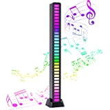 OUPINLH Luce Ritmica Pickup ad Attivazione Vocale, RGB Striscia Luminosa Colorata a 32 bit, Sincronizzazione del Ritmo Musicale, Barre Luminose ...