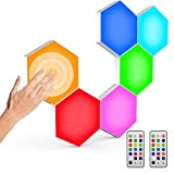 Pannelli LED RGB, Luci Esagonali LED Parete, Controllo Touch Fai da te Gaming accessori stanza, Luce Notturna Adatto per Feste/Sale ...