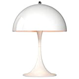 Panthella Mini Table Lamp, Louis Poulsen, Lampada da Tavolo Progettata da Verner Panton (Bianco)