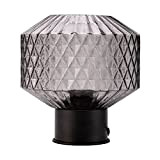 Pauleen luminaire 48195 Gleaming Smoke Lampada da Tavolo Max. 20 Watt Opaco, Nero Vetro, Metallo E27, Table Lamp