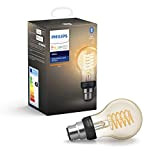 Philips Hue - Lampadina LED con filamento E27, compatibile con Bluetooth e Alexa Filamento B22 standard trasparente, Dispositivo Certificato per ...