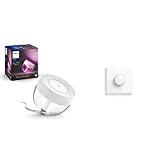 Philips Hue Smart Button, Telecomando per Controllo delle Luci Smart Hue + Philips Hue White&Color Ambiance Iris Lampada da Tavolo ...