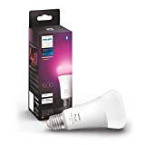 Philips Hue White and Color Ambiance Lampadina Smart LED, Attacco E27, Luce Bianca o Colorata, 15W