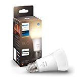 PHILIPS Hue White Lampadina Smart LED Smart, Bluetooh, E27, 9.5W, Dimmerabile, 1 Luce Bianca Calda, Bianco