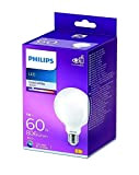 Philips Lampadina LED Globo, Equivalente a 60W, Attacco E27, Luce Bianca Fredda, 4000K, non Dimmerabile