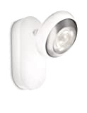 Philips Lighting 571703116 myLiving Spot Singolo a LED, Dettagli in Cromo, Bianco