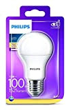 Philips Lighting Lampadina LED, Attacco E27, 13 W Equivalenti a 100 W, Luce Bianca Calda Naturale