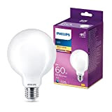Philips Lighting Lampadina LED Globo, Equivalente a 60W, Attacco E27, Luce Bianca Calda, 2700K, non Dimmerabile