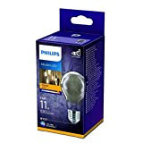 Philips Lighting Lampadina LED Goccia Filamento, Equivalente a 11W, Attacco E27, Luce Bianca Calda, non Dimmerabile, Smoky Flame
