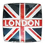 Plafoniera Lampada da muro Applique da parete London Londra Bandiera Inglese Regno Unito UK flag Union Jack England English E27 ...