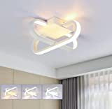 Plafoniera LED, Dimmerabile 3000K-6500K Creativa Plafoniere Led a Soffitto Moderno, 18W Lampada da Soffitto LED per Corridoio Cucina Camera da ...