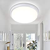 Plafoniera LED Lampada a Soffitto, Oeegoo 18W 1400LM IP54 Impermeabile Plafoniera LED per soggiorno, bagno, balcone, cucina, bagno, camera da ...