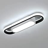 Plafoniera LED Moderna, 24W Lampada da soffitto in Acrilico, Luce Bianco Freddo 6000K Plafoniera Rettangolare, per Corridoio Balcone Camera da ...