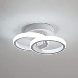 Plafoniera LED Soffitto Moderna, 22W 2000LM Lampada da soffitto a LED Moderna Rond Bianca in acrilico Lampadario LED Soffitto per ...
