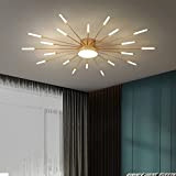 Plafoniera moderna a LED 20+1 teste Lampada da soffitto semi-incasso Lampadari dorati Illuminazione a soffitto per camera da letto Soggiorno ...