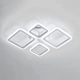 Plafoniera moderna a LED, Lampadario da Soffitto in Acrilico da 48W, Luce Bianca Fredda 6500K, Lampada da Soffitto a LED ...