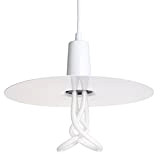PLUMEN Drop Hat Shade Blanc 001 CFL Bulb E27, 11 W, Bianco