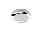 Prisma lampada da soffitto LED Plastica – Bianco, Anello in metallo – Cromato incl. LED del modulo N.