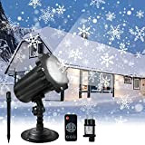 Proiettore di Fiocchi di Neve, TOGAVE Proiettore Luci Natale con Telecomando Proiettore Neve Che Cade Impermeabile IP65 Luci di Natale ...