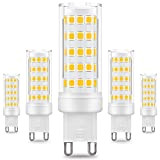 Prosperbiz Pursnic Confezione da 5 lampadine a LED G9, 8 W/650 lm, sostituiscono le lampadine a incandescenza da 75 W, ...