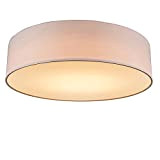 QAZQA drum led - LED Lampada da soffitto Moderno - 1 luce - Ø 400 mm - Rosa - Moderno ...