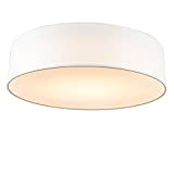 QAZQA drum led - LED Lampada da soffitto Moderno - 1 luce - Ø 400 mm - Bianco - Moderno ...