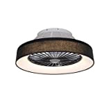 QAZQA emily - LED Ventilatori da soffitto Moderno - 1 luce - Ø 47 cm - Nero - Moderno - ...