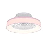 QAZQA emily - LED Ventilatori da soffitto Moderno - 1 luce - Ø 47 cm - Rosa - Moderno - ...
