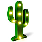 QiaoFei Luce Decorativa a LED Cactus, Lampade da Comodino Carine per La Camera dei Bambini, Camera da Letto, Regali, Feste ...