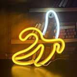 QiaoFei Luci a LED a forma di banana al neon regalo per bambini da appendere alla luce decorativa al neon ...