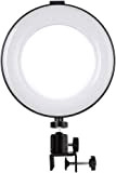 QtthZZr Luce ad Anello 6 '' Circle Ring Light Zoom Call Lighting con Clip, 3 modalità 11 Livelli di Luminosità ...