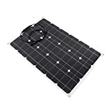 Raguso Pannello Solare, Kit di Pannelli solari Flessibili in Silicone monocristallino da 80 W Protezione da sovraccarico con regolatore di ...