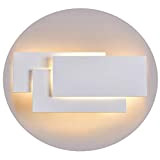 Ralbay Lampada da Parete Led 24W IP20 Applique da Parete per Interno Luce Bianca Calda Moderna Elegante per Scale Notte ...