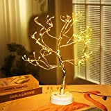 Ramo della lampada dell'albero della luce a LED: USB luce dell'albero dei bonsai rami regolabili a batteria, albero decorativo illuminato ...