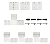 RGB Connettori Striscia LED - Connettore Kit con clip di fissaggio per led strip verbinder strisce LED|3connettori|3connettori a forma di ...