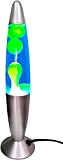 ROCKING GIFTS Lampada da tavolo Lava 35 cm Blu-verde con interruttore, include lampadina E14, lampade al plasma, Magma, Medusa dei ...