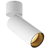 SAINUO LED Faretti da soffitto,5W 3000K Faretto Lampada,CRI>90,Nessuno sfarfallio,Può essere verticale di 90 ° e ruotato di 350 °,plafoniera faretto,Lampade ...