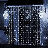 SALCAR Tenda Luminosa tenda catena LED 3 * 3 metro 300 LEDs illuminano tenda per le feste di Natale, Decorare, ...